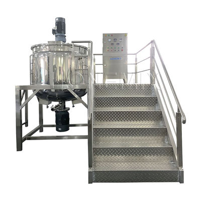 Máy trộn chất lỏng chất tẩy 1000L Máy trộn homogenizer sưởi điện