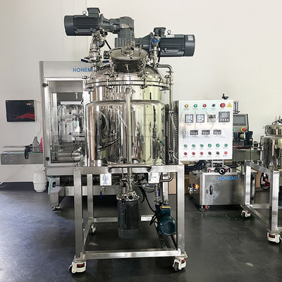 Máy pha trộn Cream Vacuum Emulsifier Máy pha trộn hai chiều Động cơ ngang