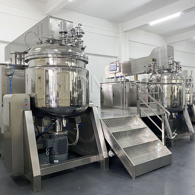 Máy pha trộn emulsifier homogenizing chân không PLC Custom Combine