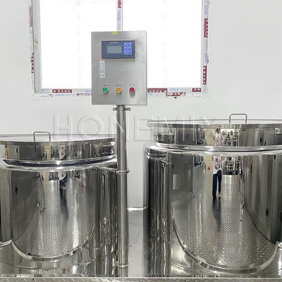 Máy pha trộn emulsifier homogenizing chân không PLC Custom Combine
