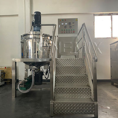 Máy làm xà phòng lỏng nhỏ Máy trộn dầu gội 300L với máy khuấy
