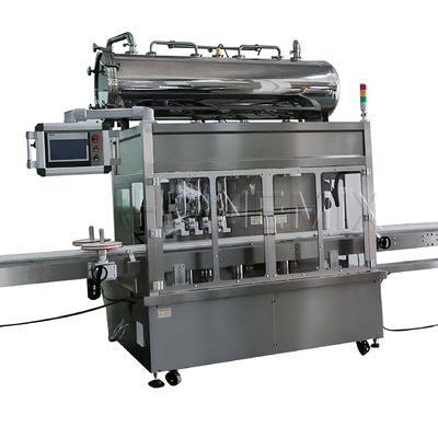 Máy nạp kem bốn đầu theo dõi máy nắp pít-sô