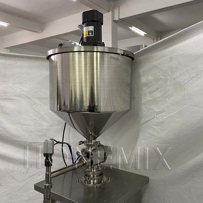 Thực phẩm Jam Hopper Máy điền Đường thẳng đứng trộn chèo điều khiển khí nén