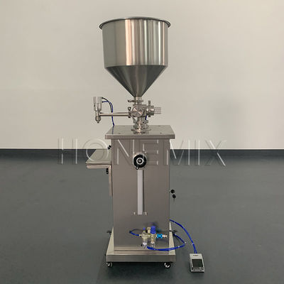 Máy nạp piston dọc Máy điều khiển khí nén Creme Filler Machine Safety