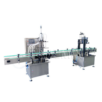 Máy làm đầy nước trái cây rượu vang đỏ và nắp nắp Máy làm đầy chất lỏng tự động 220V