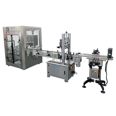 220V chai nước sốt Máy điền chất lỏng PLC kiểm soát Thiết kế chống rò rỉ