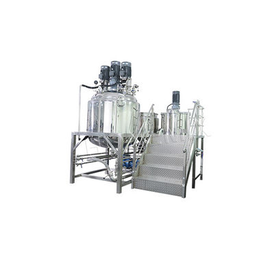 Máy làm kem đánh răng 1000L Máy pha trộn pha trộn chân không cố định 5.5KW