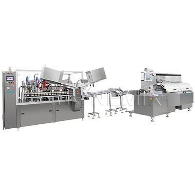 Tự động tốc độ cao hai đầu ống điền niêm phong Carton đóng gói máy