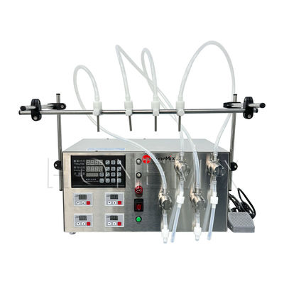 Máy nạp chai chất lỏng Máy nạp bơm từ tính bán tự động 4 đầu