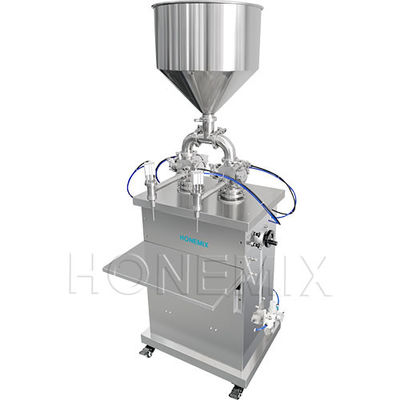 Máy nạp piston dọc Máy nạp kem điều khiển khí nén 2 đầu