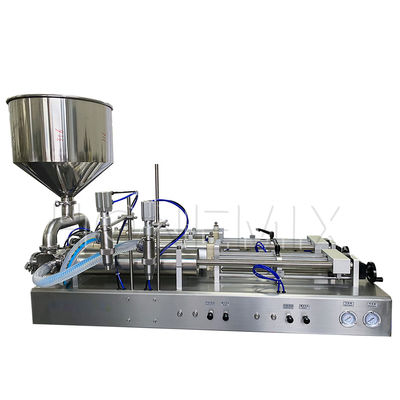 Máy nạp chất tẩy rửa Gel dọc 2 vòi máy nạp bán tự động